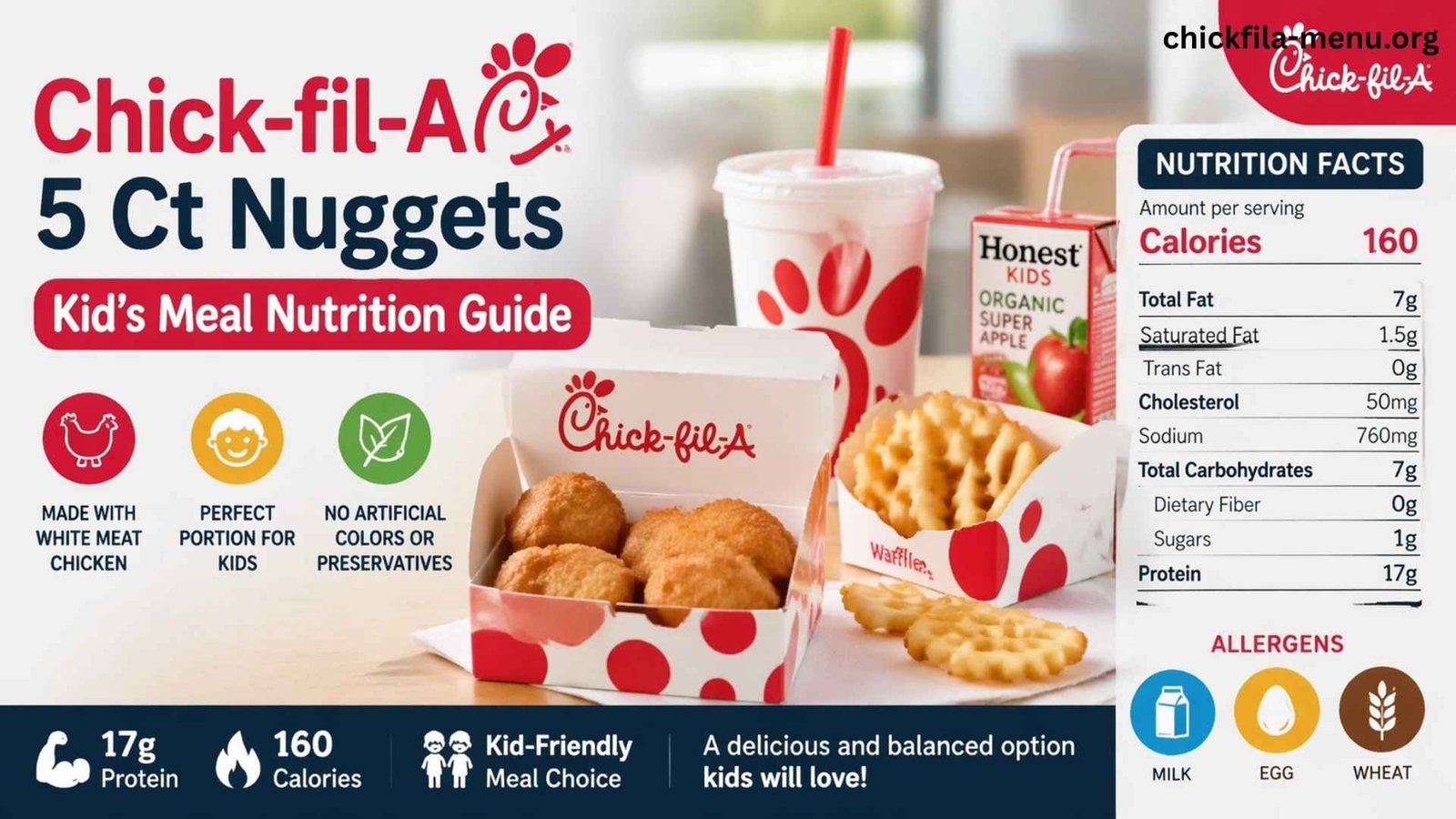 Chick-fil-A 5 Ct Nuggets Kid’s Meal image