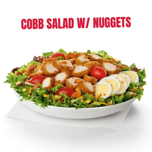 Cobb salad with nuggets image