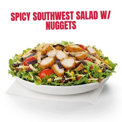 SPICY SOUTHWEST SALAD w NUGGETS image