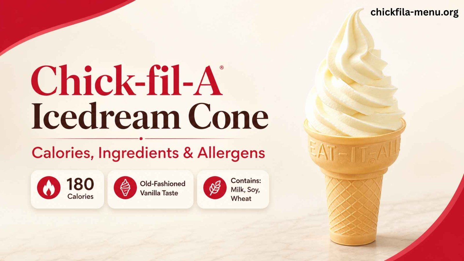 Chick-fil-A Icedream® Cone image