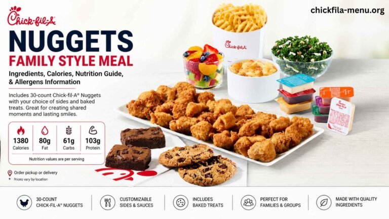 Chick-fil-A Nuggets Family Style Meal Nutrition Guide image