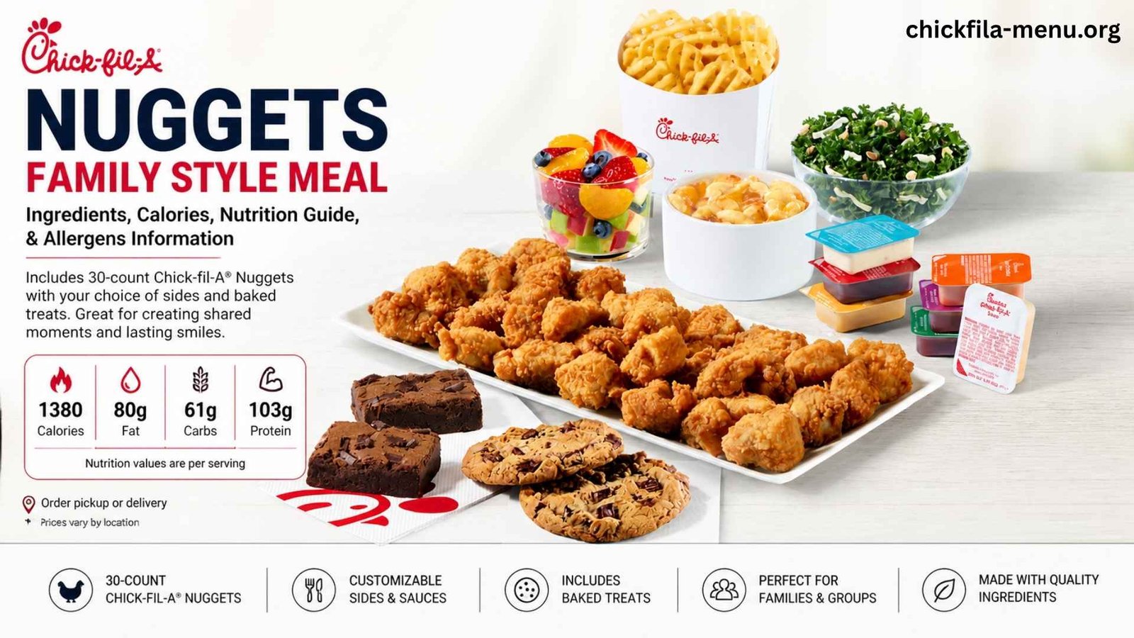 Chick-fil-A Nuggets Family Style Meal Nutrition Guide image