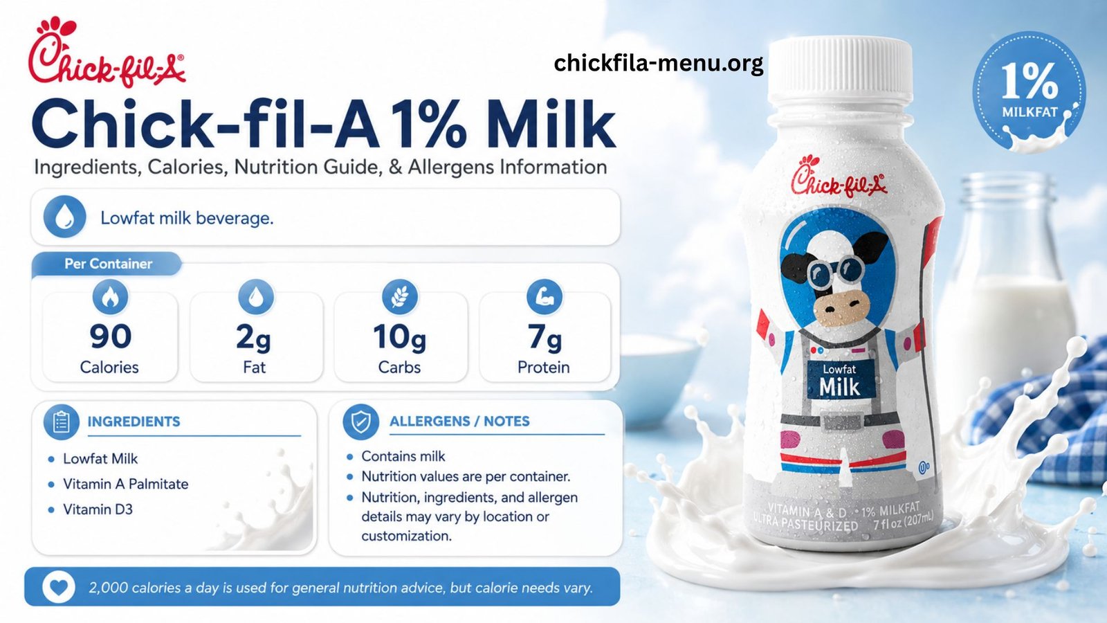 Chick-fil-A 1% Milk