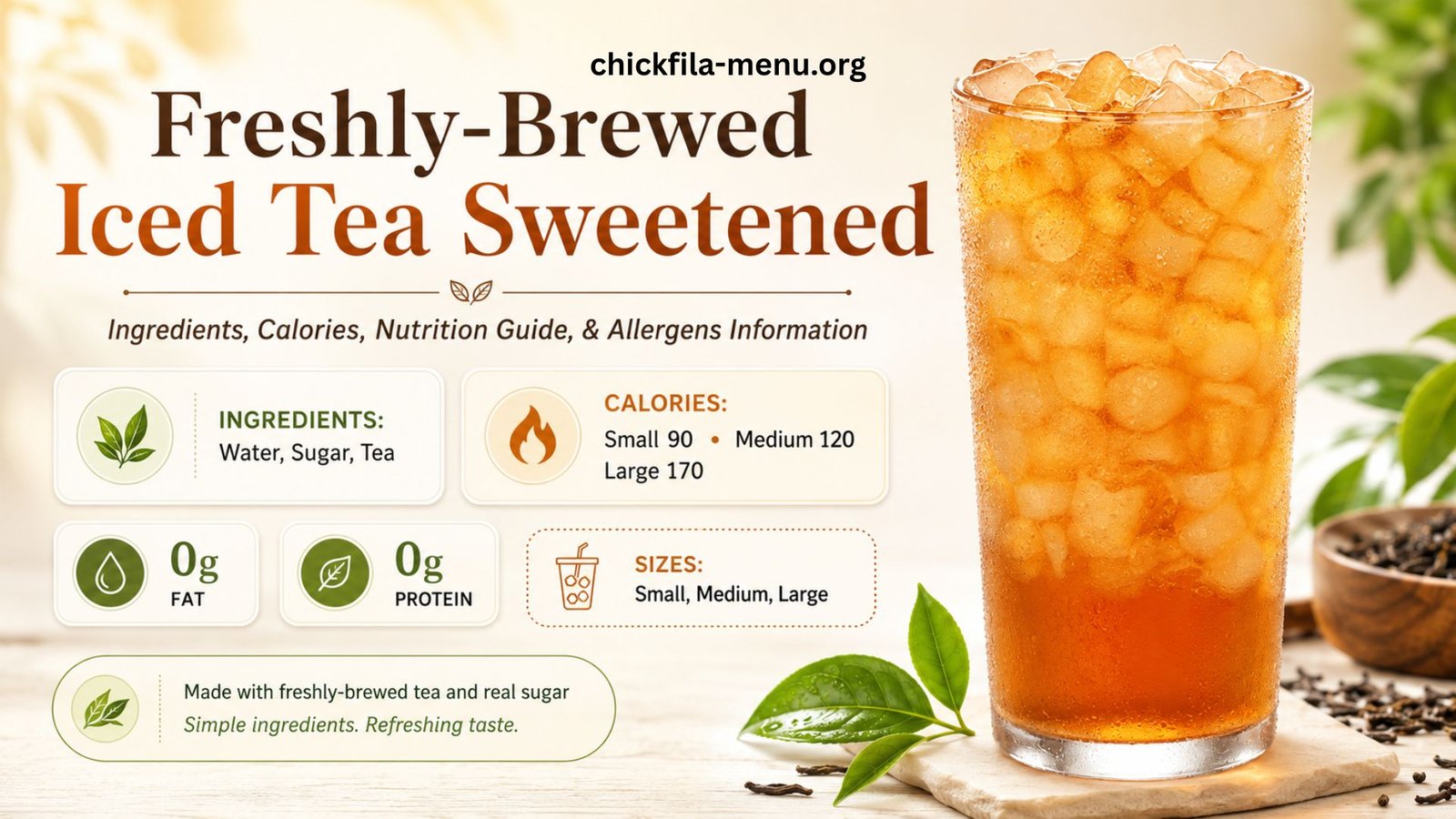 Chick-fil-A Freshly-Brewed Iced Tea Sweetened