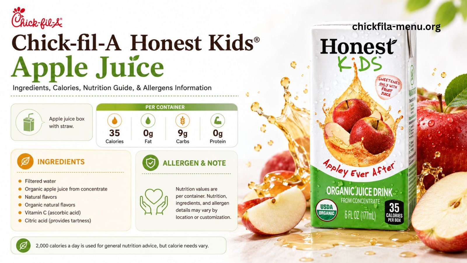 Chick-fil-A Honest Kids® Apple Juice