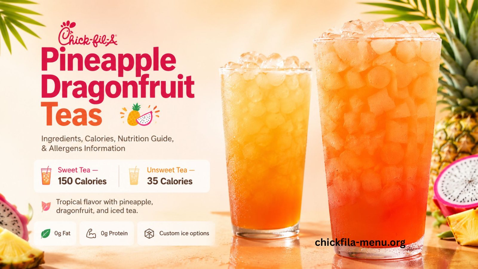 Chick-fil-A Pineapple Dragonfruit Teas