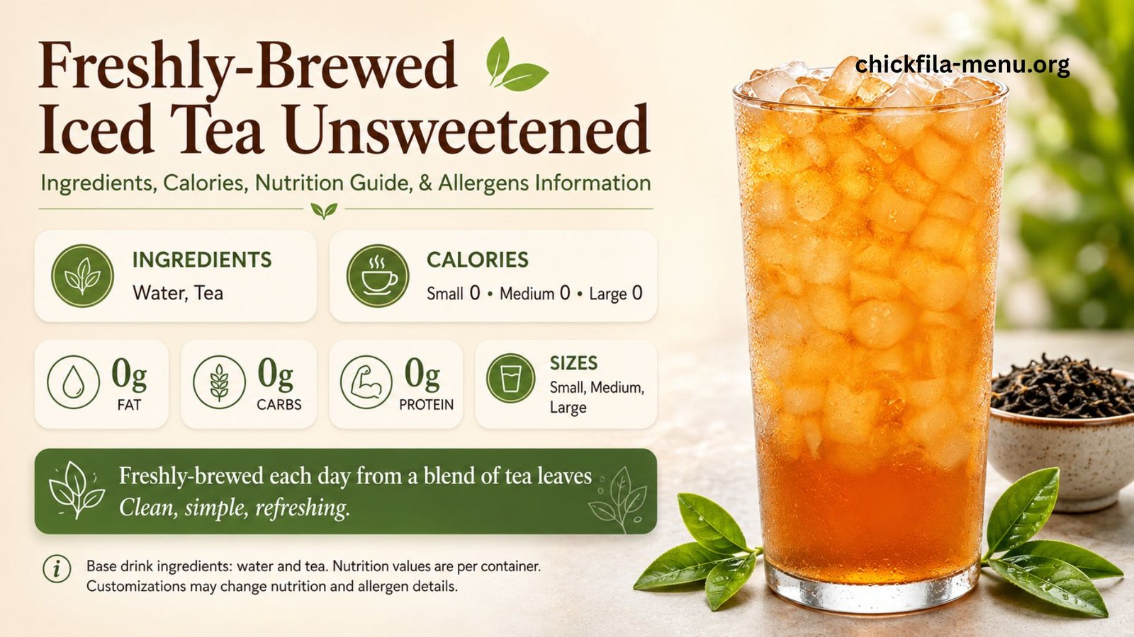 Freshly-Brewed Iced Tea Unsweetened